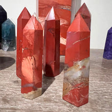 Load image into Gallery viewer, Red Jasper Crystal Tower Point Generator
