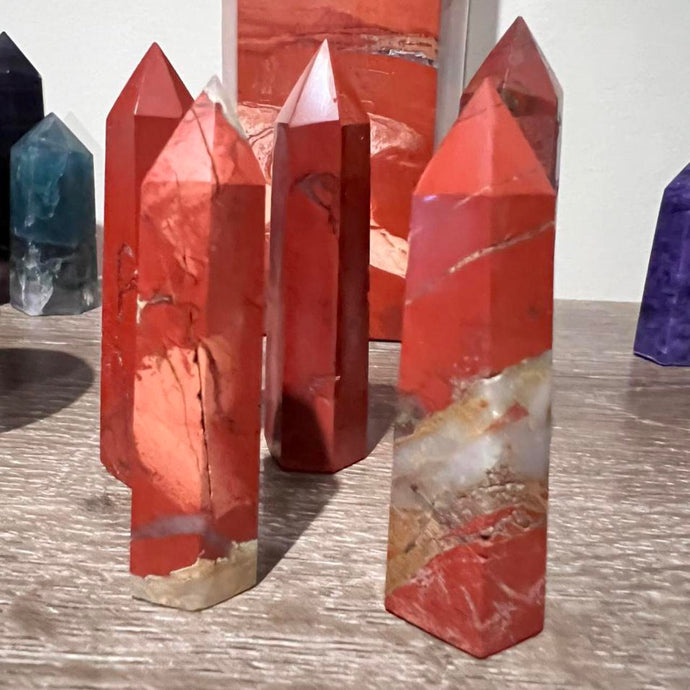 Red Jasper Crystal Tower Point Generator