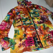 Load image into Gallery viewer, Nepalese Handmade  Multi-Colour Cotton Hoodie Cardigan size XX Large
