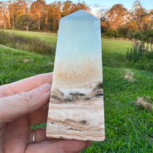 Load image into Gallery viewer, Caribbean Calcite Tower Point Generator Obelisk Gift For Her
