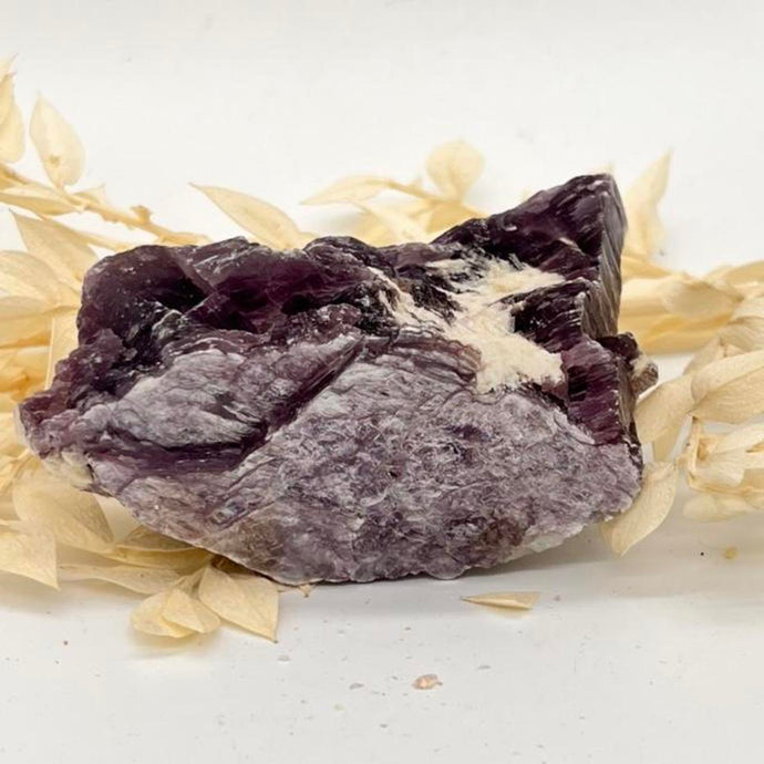 Lepidolite Raw crystal Specimen chunk Purple Crystal