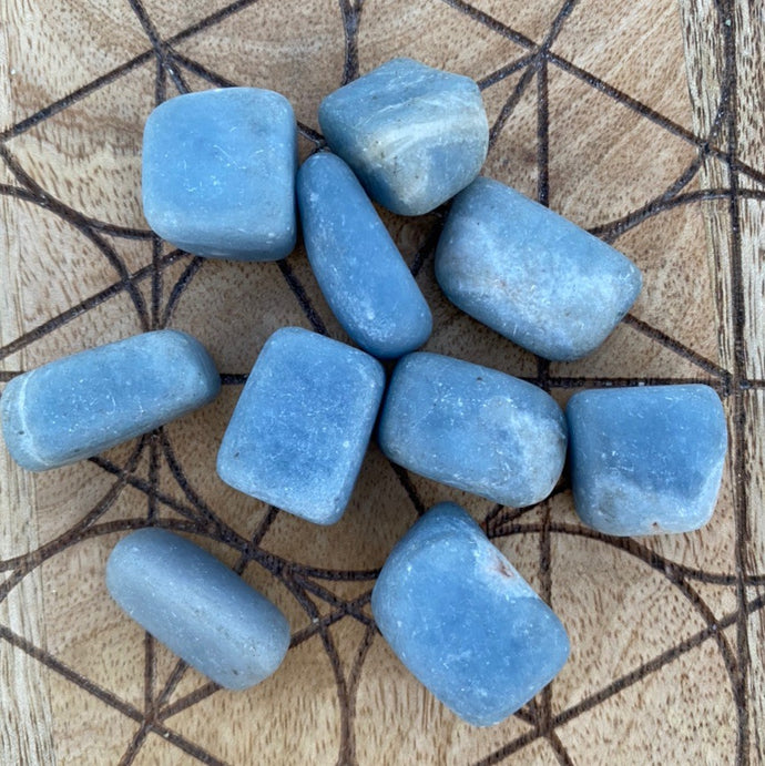 Angelite Tumbled / Tumble Stone / Tumbles