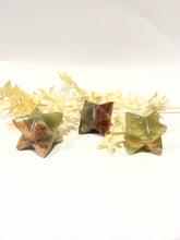 Load image into Gallery viewer, Green Onyx Merkaba Crystal Carving
