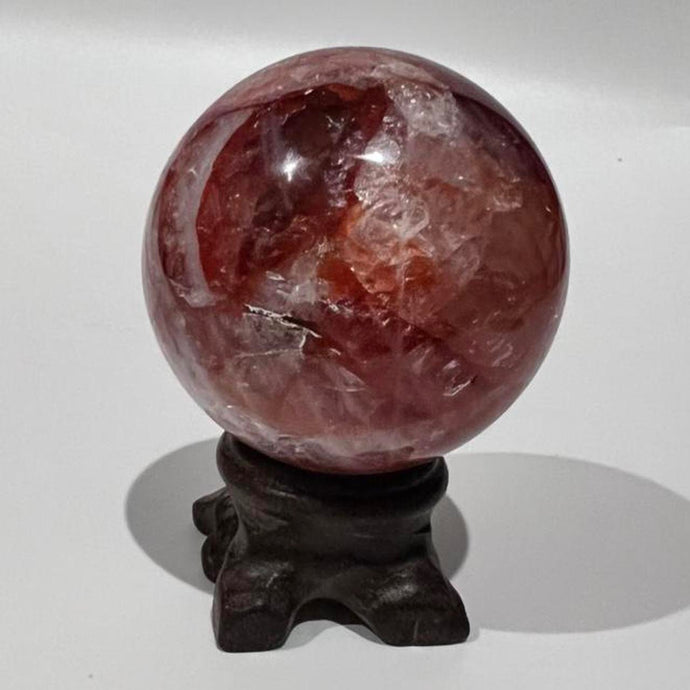 Fire Quartz Crystal Sphere Crystal Ball