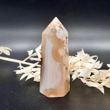 Load image into Gallery viewer, Flower Agate Crystal Tower Point Generator
