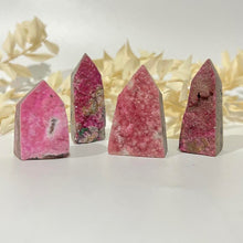 Load image into Gallery viewer, Pink Cobalt Calcite Crystal Tower Point Generator
