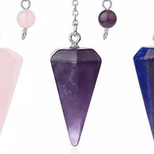 Load image into Gallery viewer, Amethyst Crystal Pendulum Crystal  Gift
