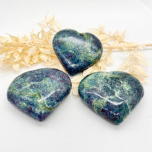 Load image into Gallery viewer, Ruby, Fuschite and Kyanite Crystal Heart
