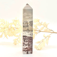 Load image into Gallery viewer, Dendritic Picture Jasper Tower Point Generator stone Crystal
