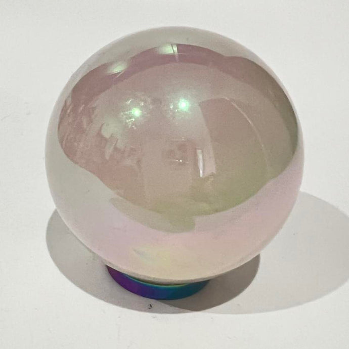 Angel Aura Rose Quartz Crystal Sphere Crystal Ball Specimen Gift