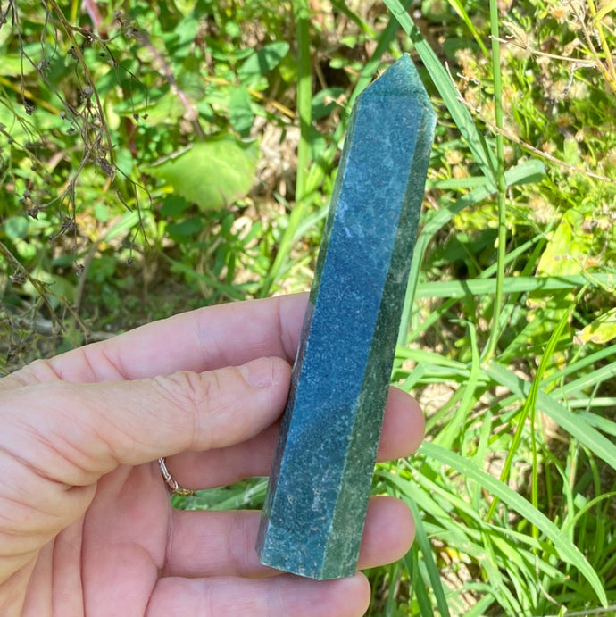 Moss Agate Crystal Tower Point Generator