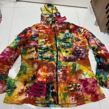 Load image into Gallery viewer, Nepalese Handmade  Multi-Colour Cotton Hoodie Cardigan size XX Large
