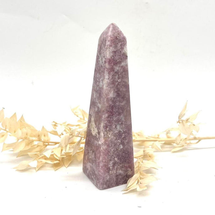 Lepidolite Crystal Tower Generator Point Gift for Her