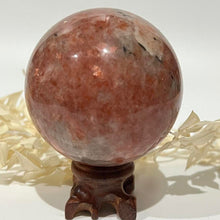 Load image into Gallery viewer, Sunstone Crystal Sphere Crystal Ball Orange Stone Crystal
