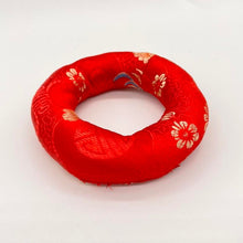 Load image into Gallery viewer, Hand Made Fabric Donut 10cm Singing Bowl Sound Healing Nepalese
