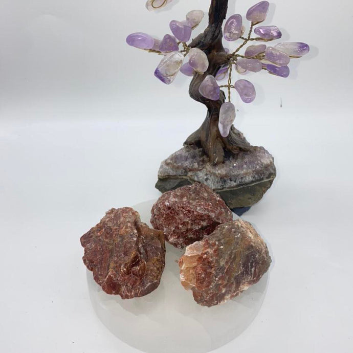 Red Calcite Raw Crystal Rock Chunk