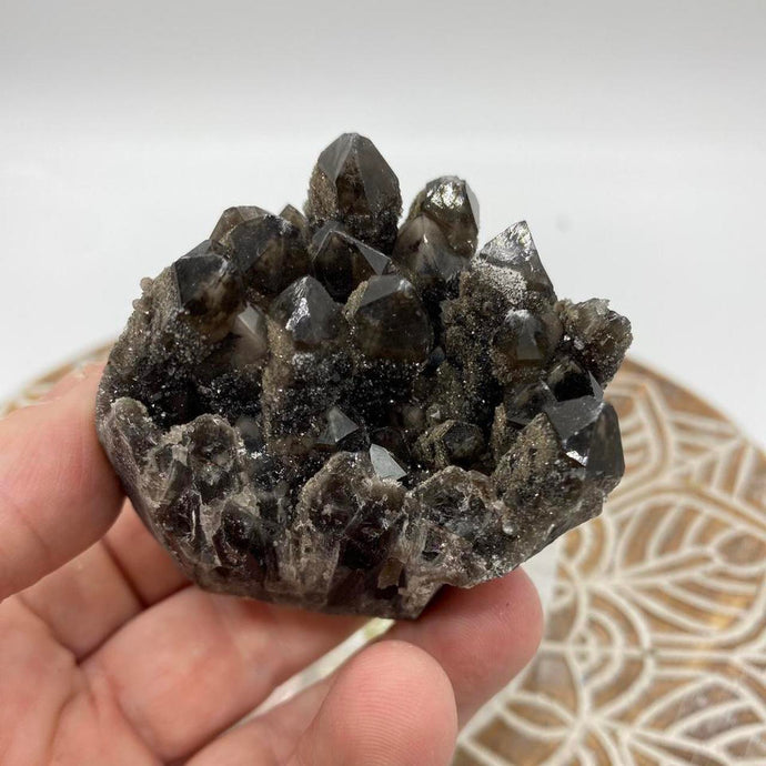 Smokey Quartz Cluster Raw Crystal Rock Specimen