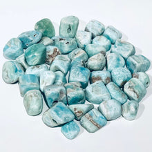 Load image into Gallery viewer, Blue Aragonite Crystal Tumble Stone Tumbled Stone Blue Crystal
