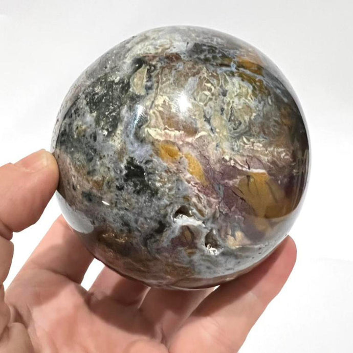 Ocean Jasper Crystal Sphere Metaphysical, Crystals, Healing, Stone Sphere