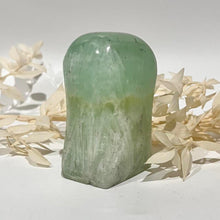 Load image into Gallery viewer, Pistachio Calcite Freeform Crystal Rock Green Crystal
