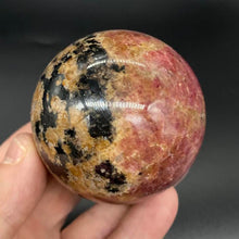 Load image into Gallery viewer, Rhodonite Crystal Sphere Metaphysical, Crystals, Healing, Stone Sphere
