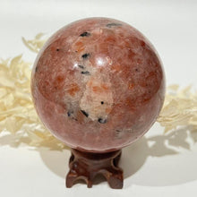 Load image into Gallery viewer, Sunstone Crystal Sphere Crystal Ball Orange Stone Crystal
