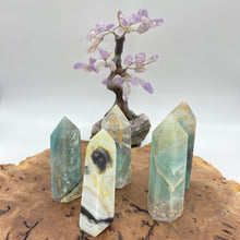 Load image into Gallery viewer, Caribbean Calcite Crystal Tower Point Generator
