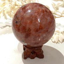 Load image into Gallery viewer, Sunstone Crystal Sphere Crystal Ball Orange Stone Crystal
