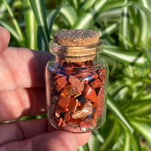 Load image into Gallery viewer, Red Jasper  Crystals Crystal Chips Magic Gift - One Jar
