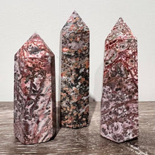 Load image into Gallery viewer, Leopard Skin Jasper Tower Point Crystal
