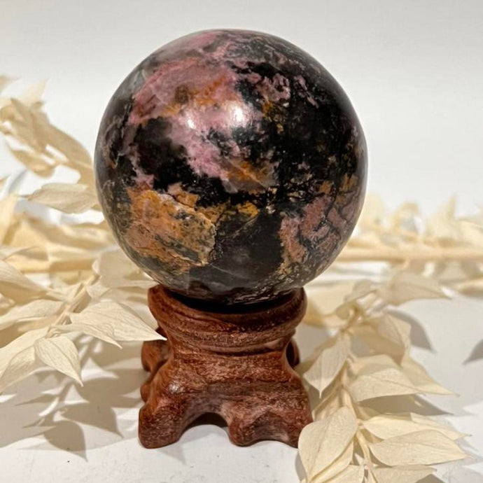 Rhodonite Crystal Sphere Metaphysical, Crystals, Healing, Stone Sphere