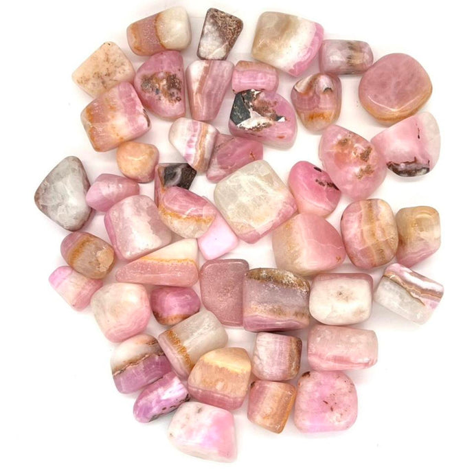 Pink Aragonite Crystal Tumble Stone Tumbled Stone Tumbles