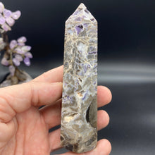 Load image into Gallery viewer, Purple Sphalerite Crystal Tower Point Generator Metaphysical, Crystals, Healing, Stone Sphere
