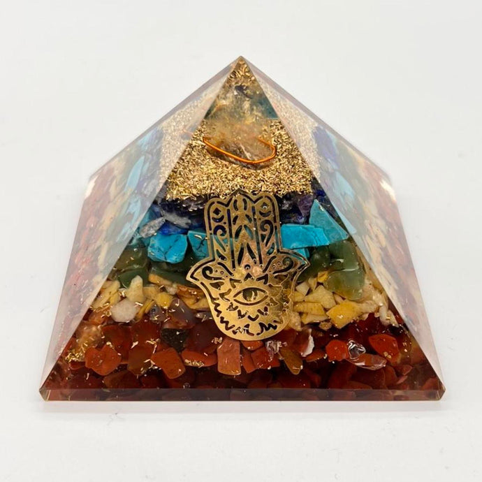 Organite Orgone Chakra Pyramid