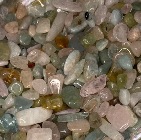 Morganite Tumbled / Tumble Stone / Tumbles / 10 small tumbled stones