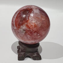 Load image into Gallery viewer, Fire Quartz Crystal Sphere Crystal Ball
