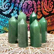 Load image into Gallery viewer, Green Aventurine Crystal Tower Point Generator
