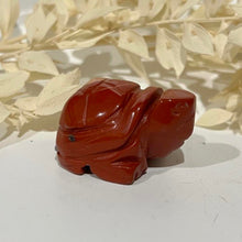 Load image into Gallery viewer, Red Jasper Tortoise / Turtle Crystal Carving
