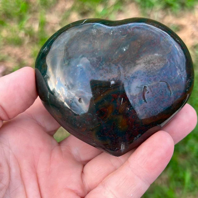 Ocean Jasper Heart Crystal Gift for Her