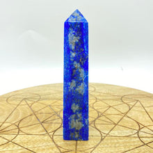 Load image into Gallery viewer, Lapis Lazuli Tower Point Crystal Generator Obelisk
