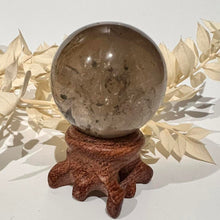 Load image into Gallery viewer, Smokey Quartz Crystal Sphere Crystal Ball Specimen Gift
