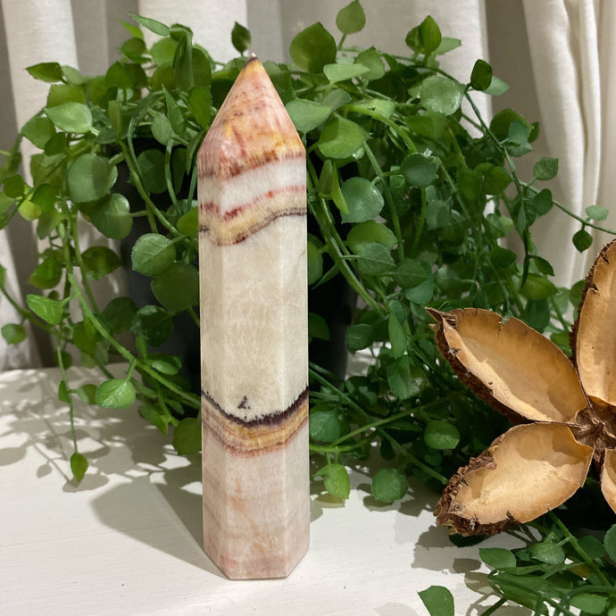 Daly Rainbow Jasper Crystal Tower Point Generator