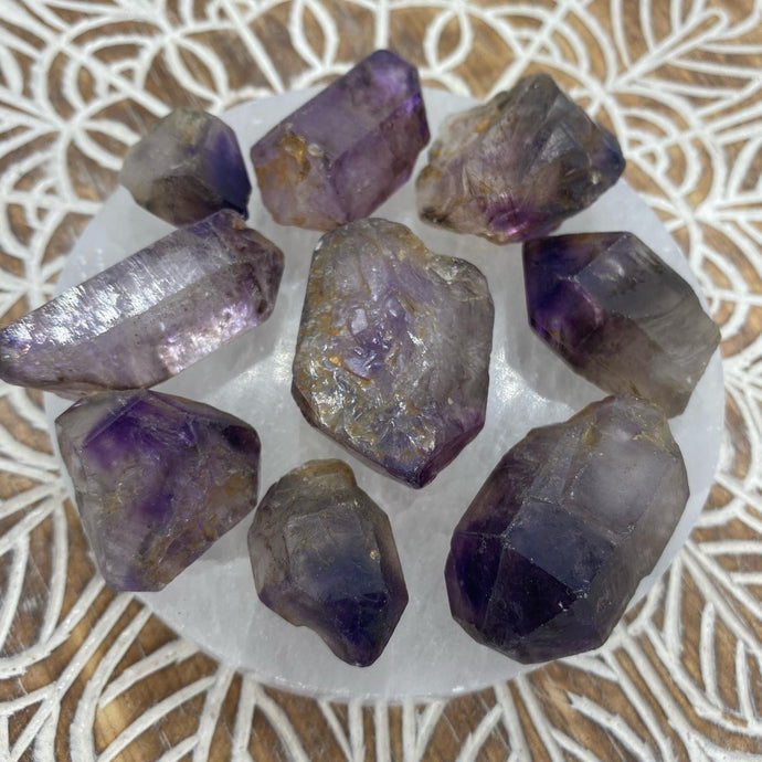 Super Seven Amethyst Raw Crystal Rock