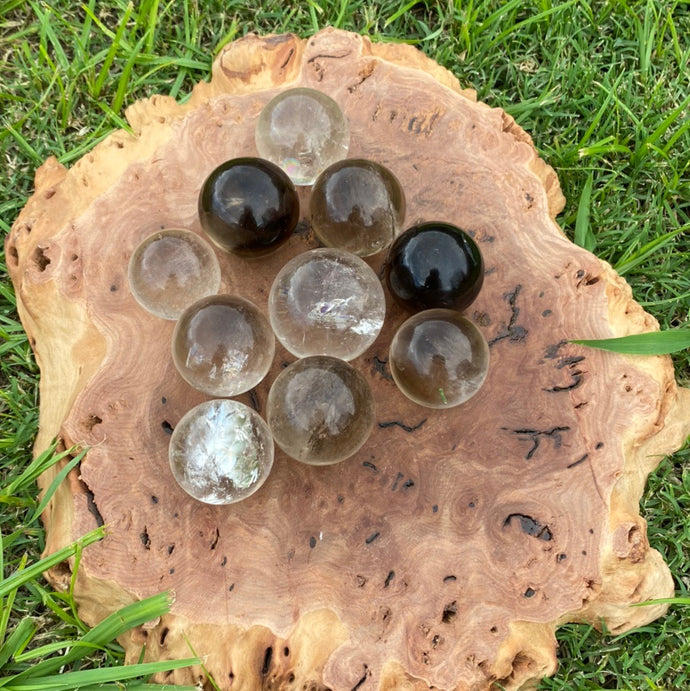 Smokey Quartz Crystal Sphere Crystal Ball Specimen Gift