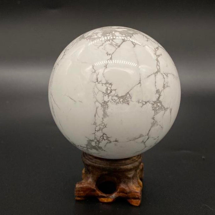 Howlite Crystal Sphere Crystal Ball Specimen Gift