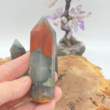 Load image into Gallery viewer, African Bloodstone Crystal Tower Point Generator
