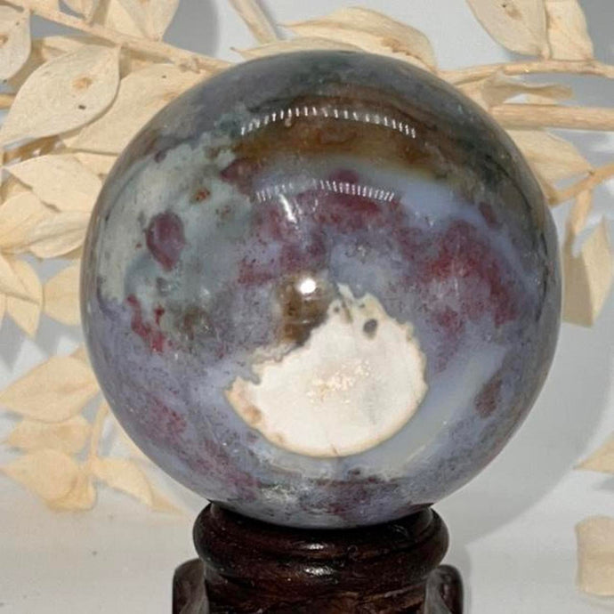 Ocean Jasper Crystal Ball Crystal Sphere Metaphysical, Crystals, Healing, Stone Sphere