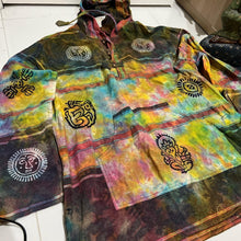 Load image into Gallery viewer, Boho Handmade Extra Large Festival Hippie Boho Tie Dye Tunic Hoodie
