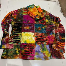 Load image into Gallery viewer, Nepalese Handmade  Multi-Colour Cotton Hoodie Cardigan size Large / X Large
