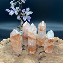 Load image into Gallery viewer, Fire Quartz Crystal Tower Point Generator
